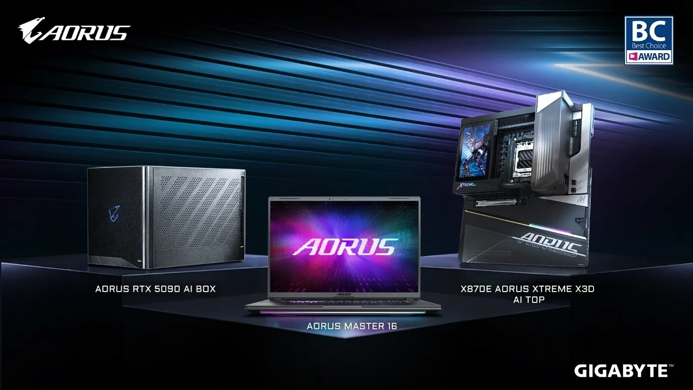GIGABYTE's Cutting-edge Innovations Recognized with COMPUTEX 2026 Best Choice Award