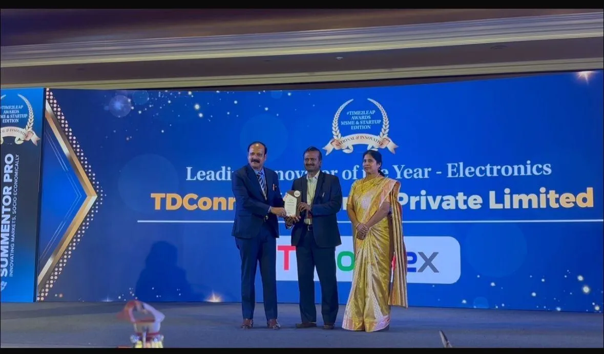 TDConnex wins Leading Innovator of the Year award for Electronics at India's 2026 MSME Awards