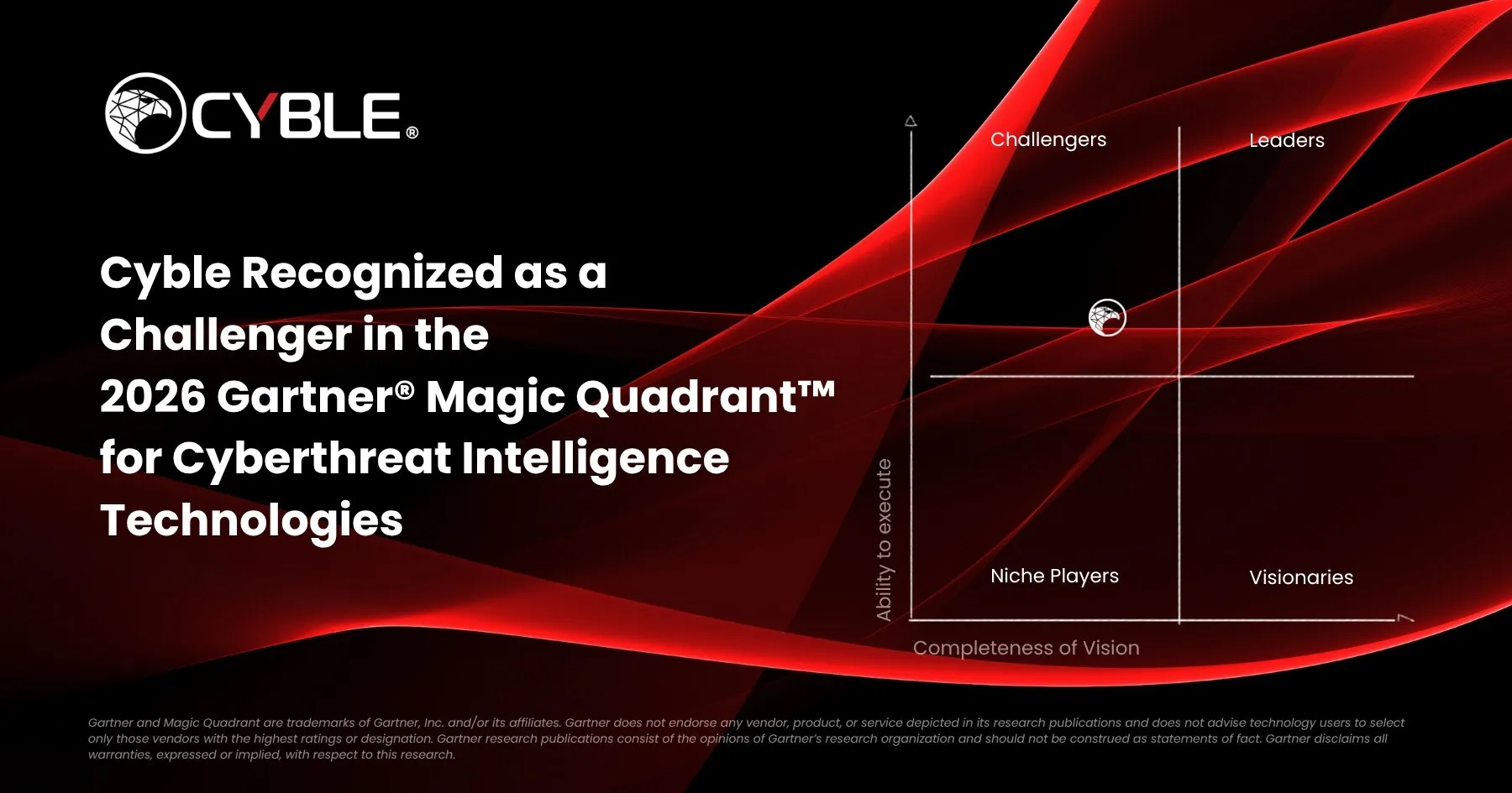 Cyble Recognized as a Challenger in the 2026 Gartner® Magic Quadrant™ for Cyberthreat Intelligence Technologies