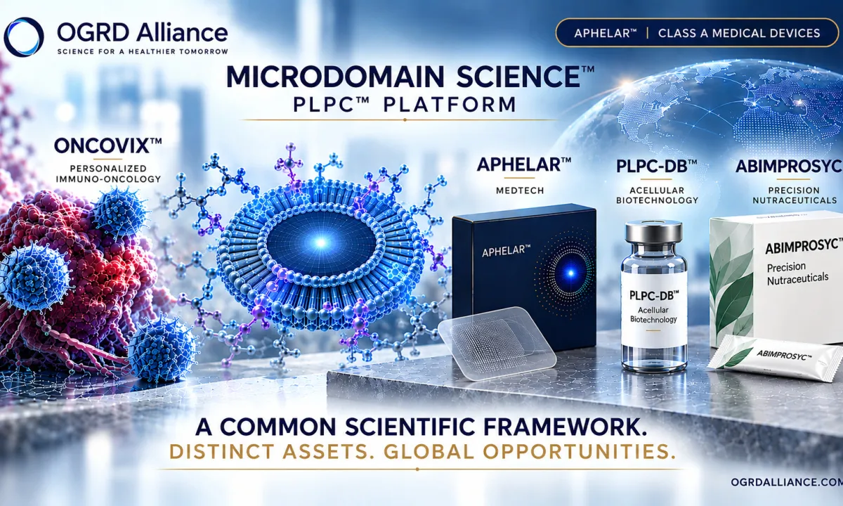 OGRD Alliance Advances PLPC Multi-Asset Platform Following APHELAR Milestone, Expanding Licensing and Strategic Capital Frameworks