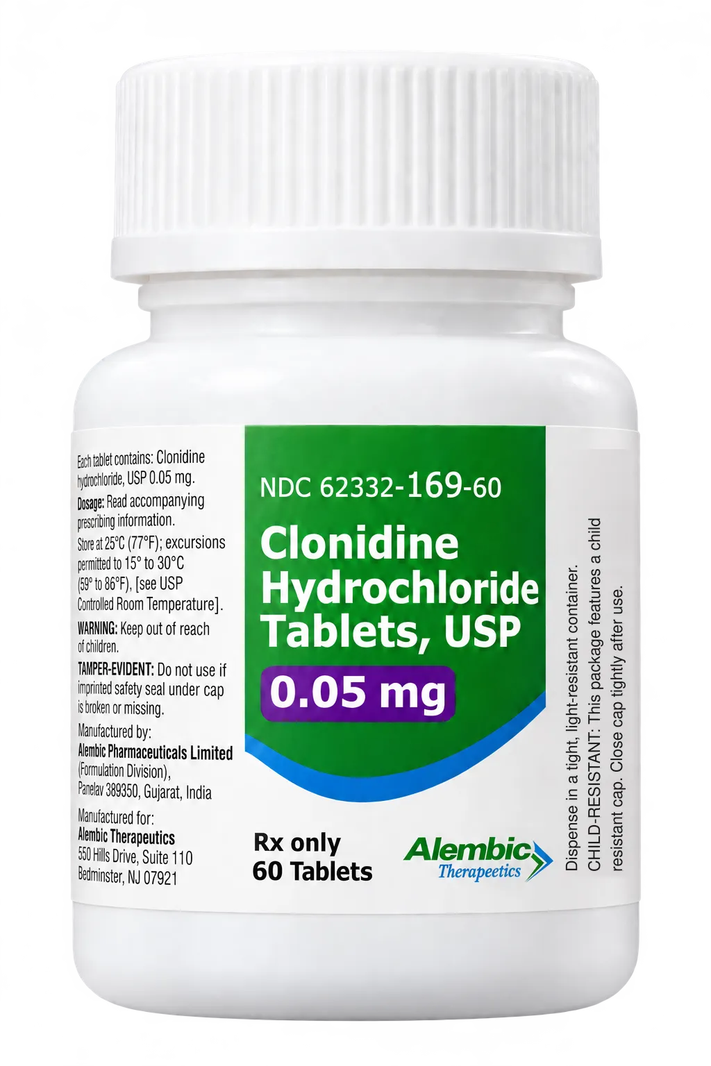 Alembic Therapeutics LLC Announces Availability of Clonidine Hydrochloride Tablets, 0.05mg